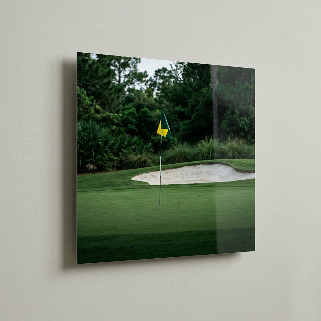 Personalised Golf Course Metal Print